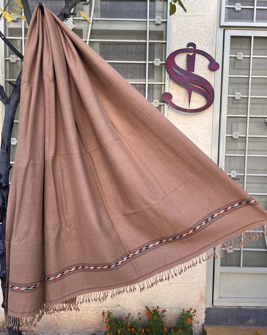Brandy Rose | Swati Saidaar Handmade Woolen Shawl | Pure Wool | 48PW06