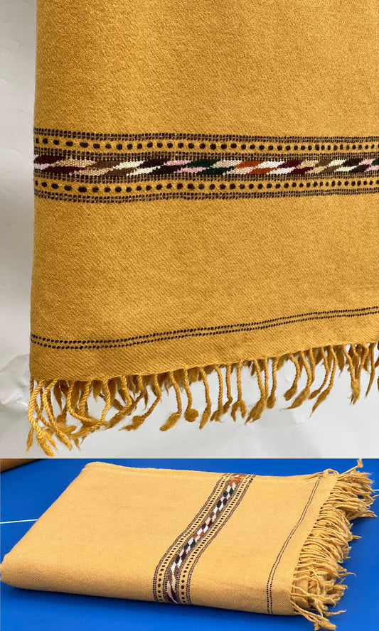 Butterscotch | Swati Saidaar Handmade Woolen Shawl | Pure Wool | 48PW07