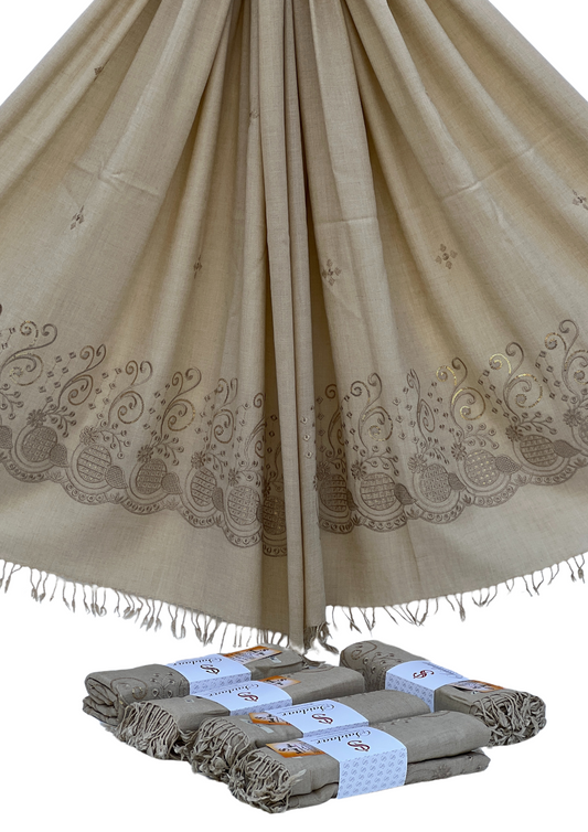 Ladies Swati Woolen Shawl | Machine Embroidery | ME01