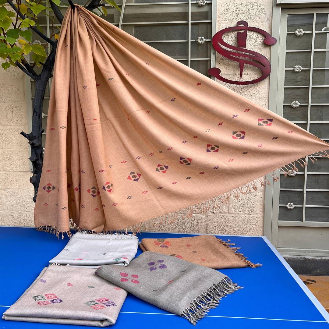 Khaddi Embroidery Shawls
